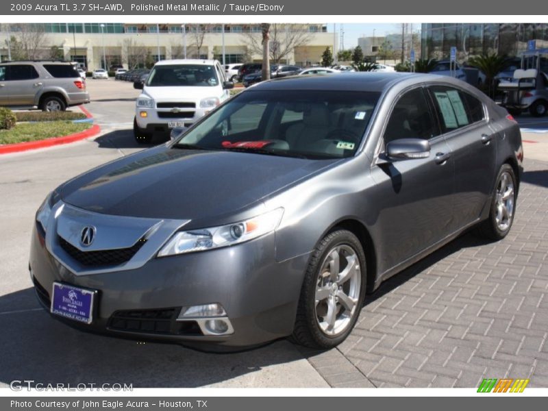 Polished Metal Metallic / Taupe/Ebony 2009 Acura TL 3.7 SH-AWD