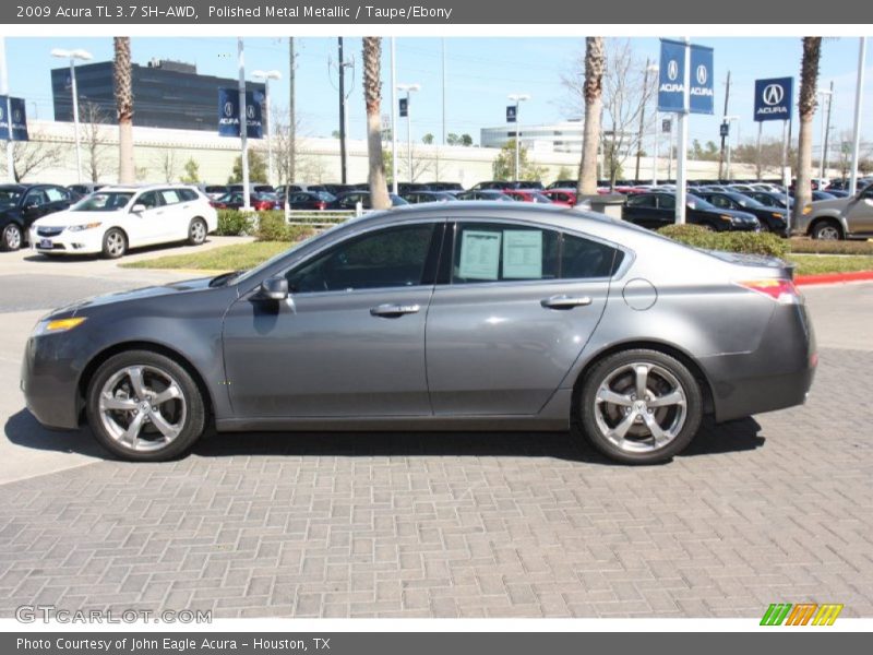 Polished Metal Metallic / Taupe/Ebony 2009 Acura TL 3.7 SH-AWD