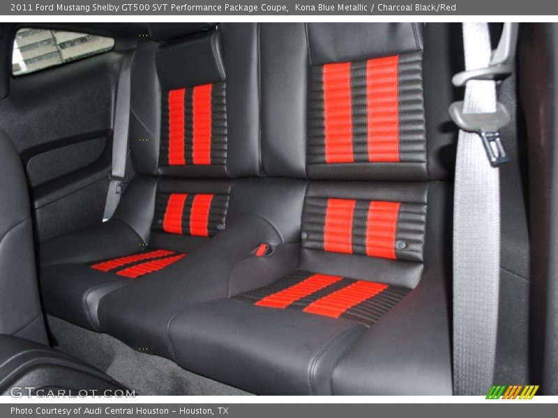 Rear Seat of 2011 Mustang Shelby GT500 SVT Performance Package Coupe