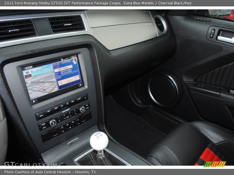Kona Blue Metallic / Charcoal Black/Red 2011 Ford Mustang Shelby GT500 SVT Performance Package Coupe