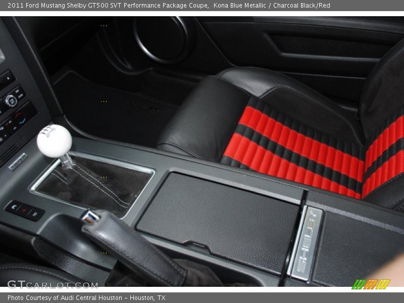 Kona Blue Metallic / Charcoal Black/Red 2011 Ford Mustang Shelby GT500 SVT Performance Package Coupe
