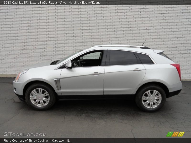 Radiant Silver Metallic / Ebony/Ebony 2013 Cadillac SRX Luxury FWD
