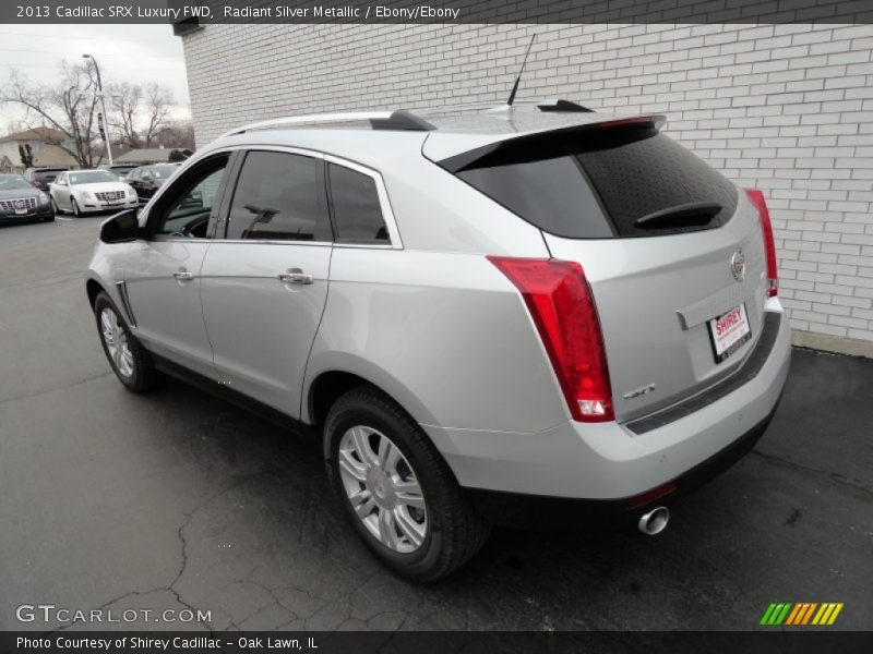 Radiant Silver Metallic / Ebony/Ebony 2013 Cadillac SRX Luxury FWD