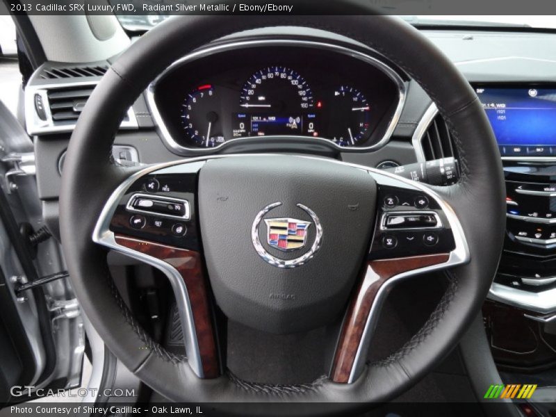 Radiant Silver Metallic / Ebony/Ebony 2013 Cadillac SRX Luxury FWD