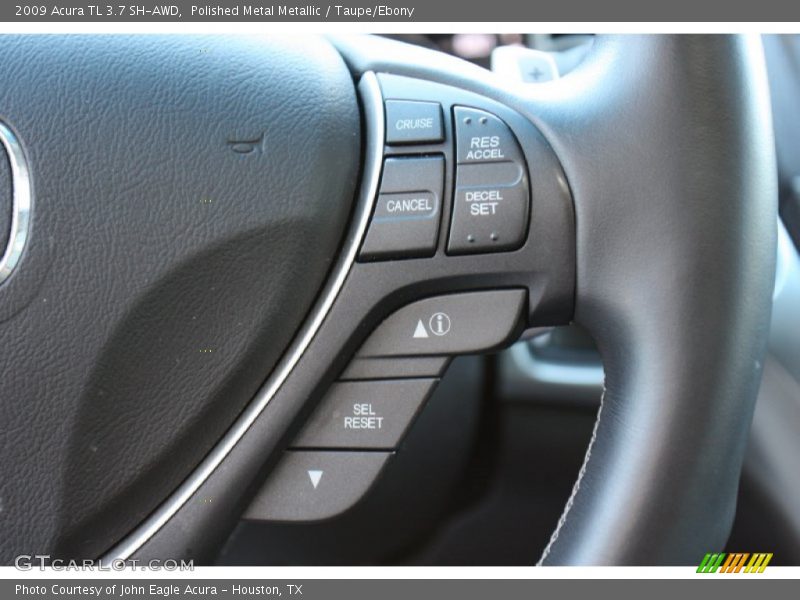 Polished Metal Metallic / Taupe/Ebony 2009 Acura TL 3.7 SH-AWD