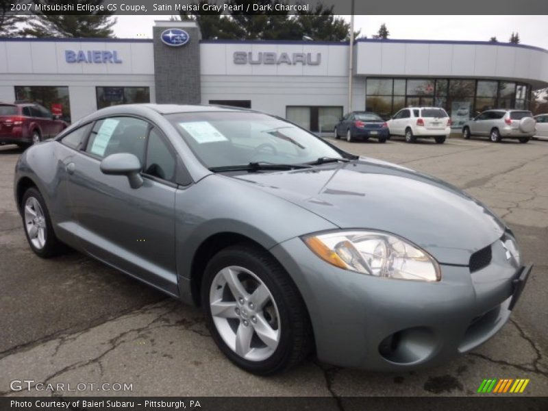 Satin Meisai Gray Pearl / Dark Charcoal 2007 Mitsubishi Eclipse GS Coupe
