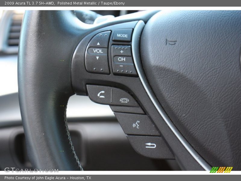 Polished Metal Metallic / Taupe/Ebony 2009 Acura TL 3.7 SH-AWD
