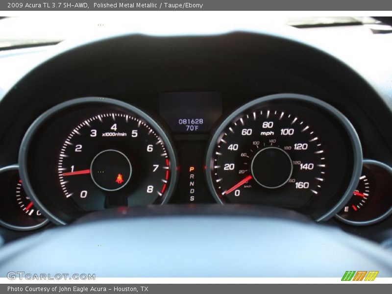 Polished Metal Metallic / Taupe/Ebony 2009 Acura TL 3.7 SH-AWD