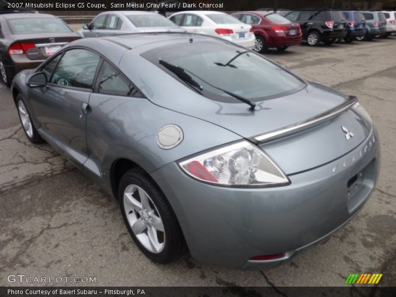 Satin Meisai Gray Pearl / Dark Charcoal 2007 Mitsubishi Eclipse GS Coupe