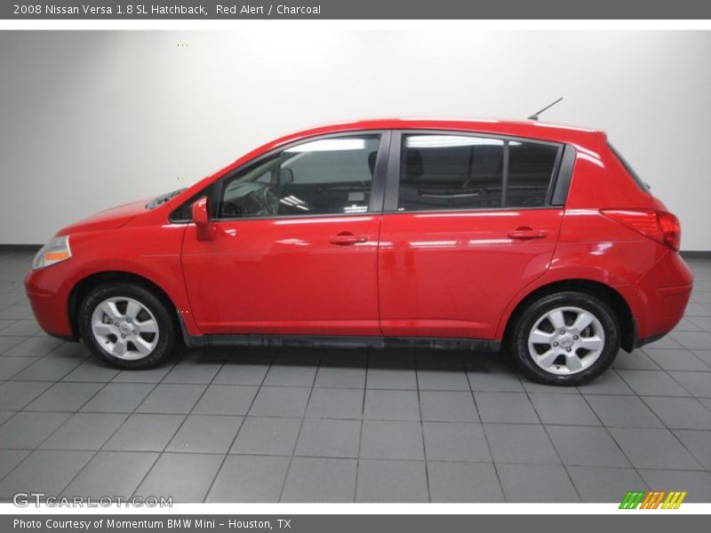 Red Alert / Charcoal 2008 Nissan Versa 1.8 SL Hatchback