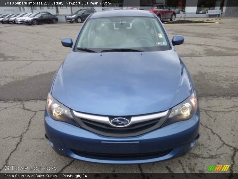 Newport Blue Pearl / Ivory 2010 Subaru Impreza 2.5i Sedan
