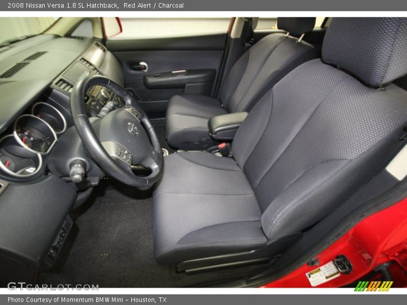 Red Alert / Charcoal 2008 Nissan Versa 1.8 SL Hatchback