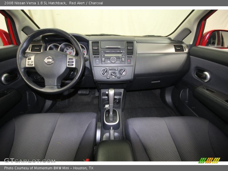 Red Alert / Charcoal 2008 Nissan Versa 1.8 SL Hatchback