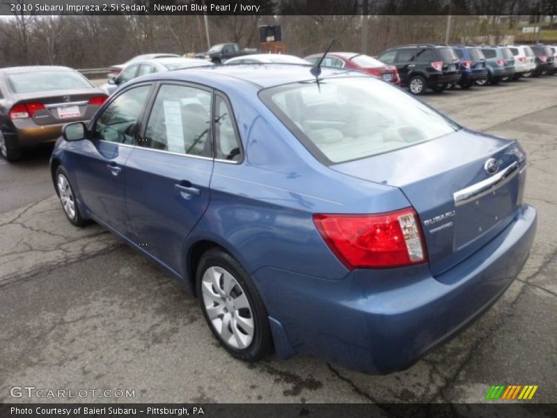 Newport Blue Pearl / Ivory 2010 Subaru Impreza 2.5i Sedan