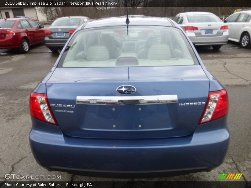 Newport Blue Pearl / Ivory 2010 Subaru Impreza 2.5i Sedan