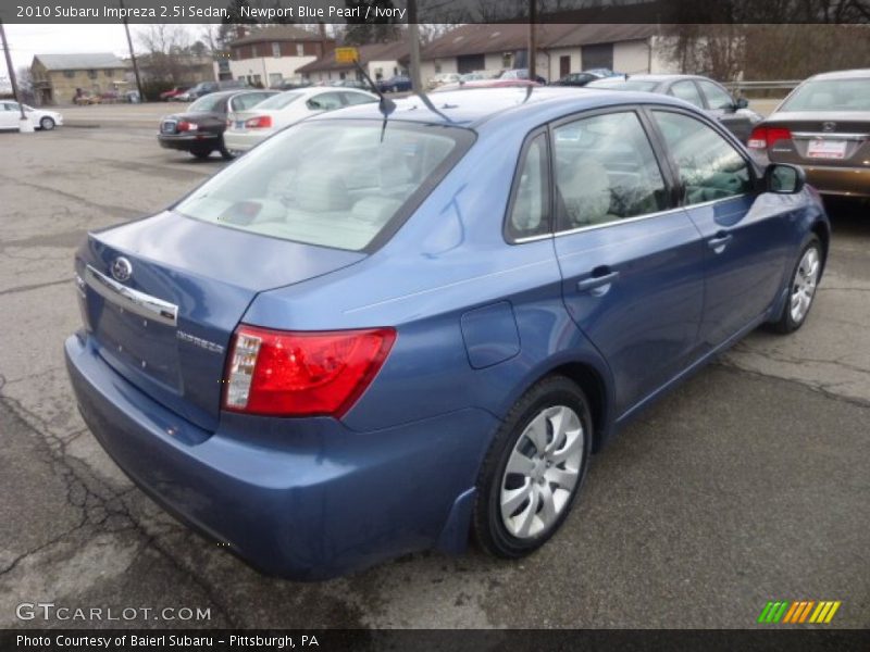 Newport Blue Pearl / Ivory 2010 Subaru Impreza 2.5i Sedan