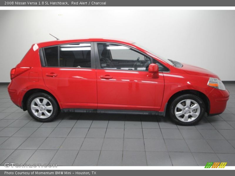 Red Alert / Charcoal 2008 Nissan Versa 1.8 SL Hatchback