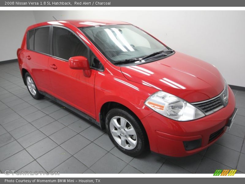 Red Alert / Charcoal 2008 Nissan Versa 1.8 SL Hatchback