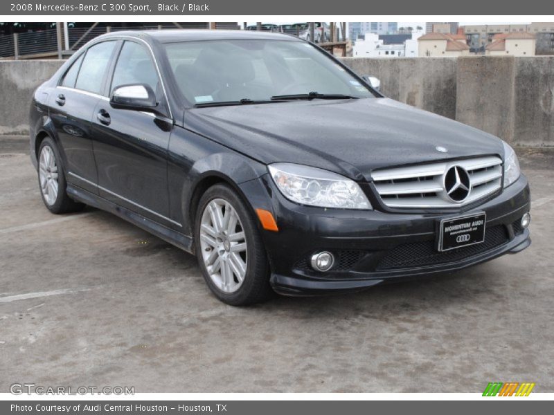 Black / Black 2008 Mercedes-Benz C 300 Sport