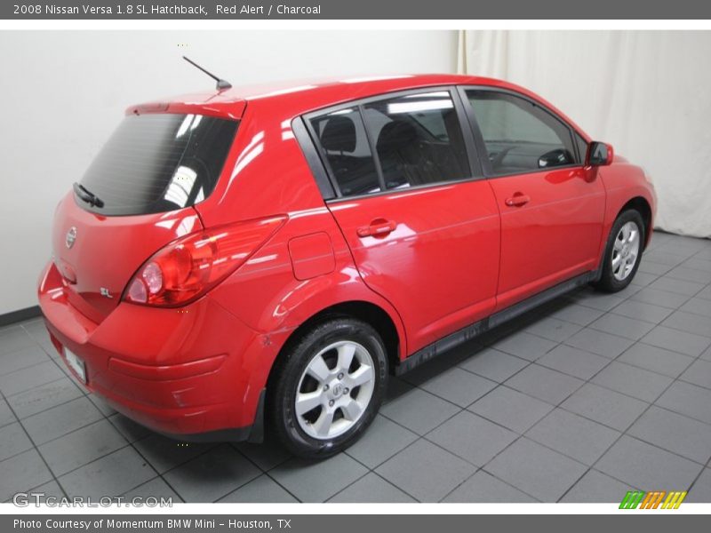 Red Alert / Charcoal 2008 Nissan Versa 1.8 SL Hatchback
