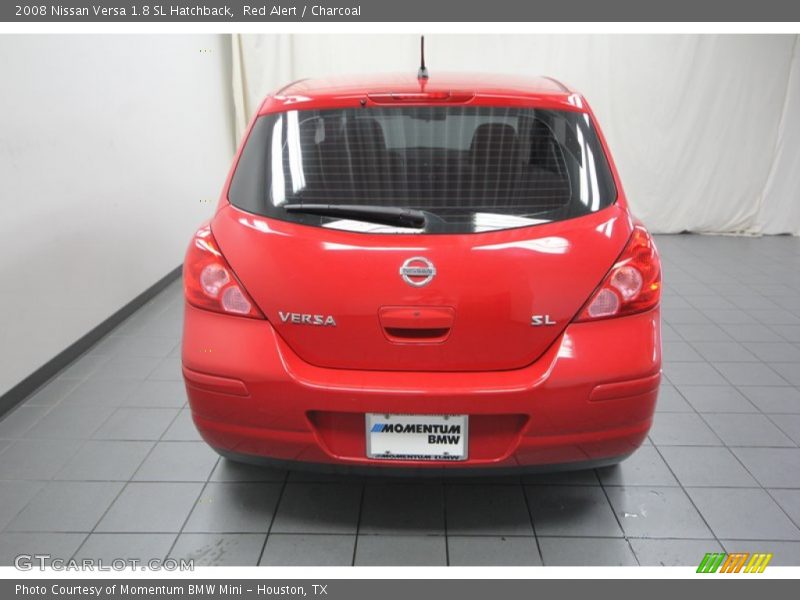 Red Alert / Charcoal 2008 Nissan Versa 1.8 SL Hatchback