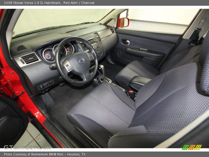 Red Alert / Charcoal 2008 Nissan Versa 1.8 SL Hatchback