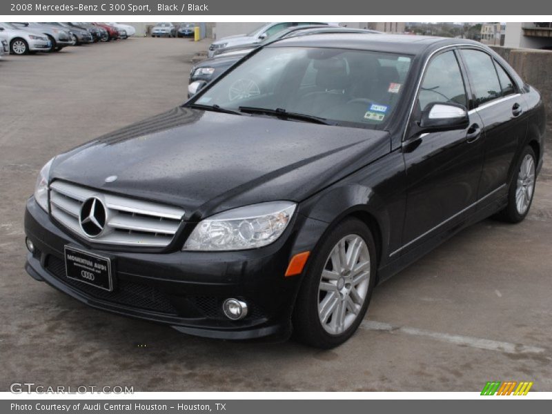 Black / Black 2008 Mercedes-Benz C 300 Sport