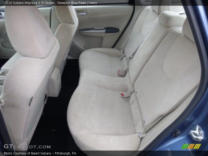 Rear Seat of 2010 Impreza 2.5i Sedan