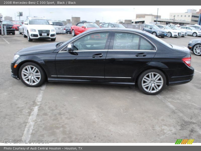 Black / Black 2008 Mercedes-Benz C 300 Sport