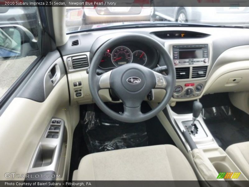Newport Blue Pearl / Ivory 2010 Subaru Impreza 2.5i Sedan