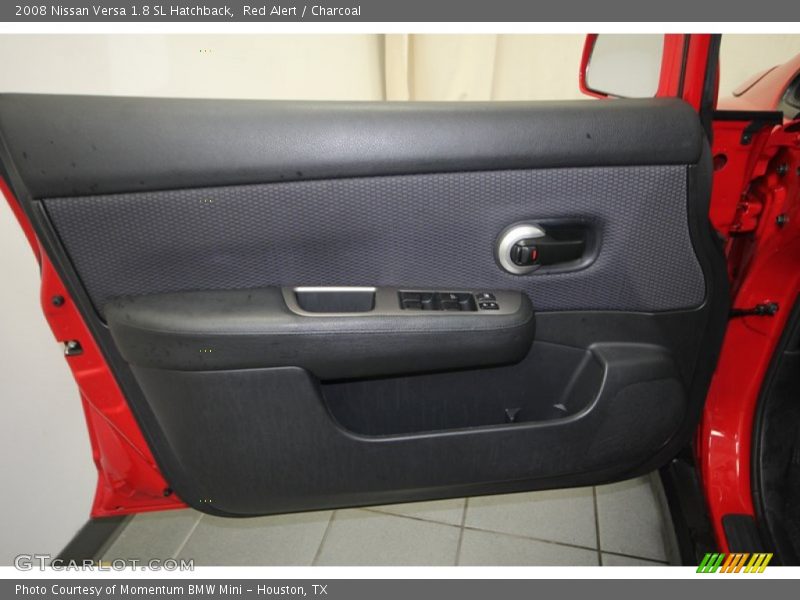 Red Alert / Charcoal 2008 Nissan Versa 1.8 SL Hatchback