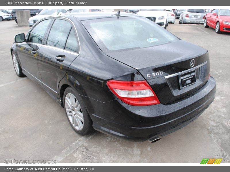 Black / Black 2008 Mercedes-Benz C 300 Sport