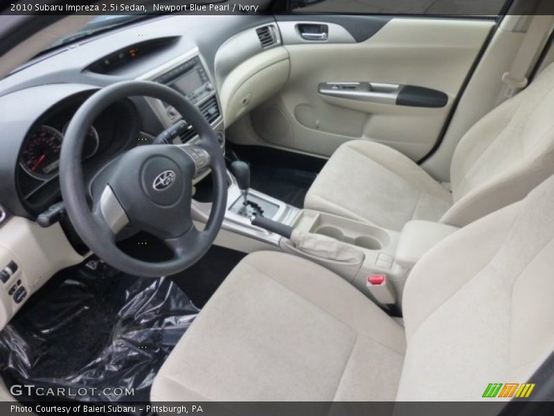 Ivory Interior - 2010 Impreza 2.5i Sedan 