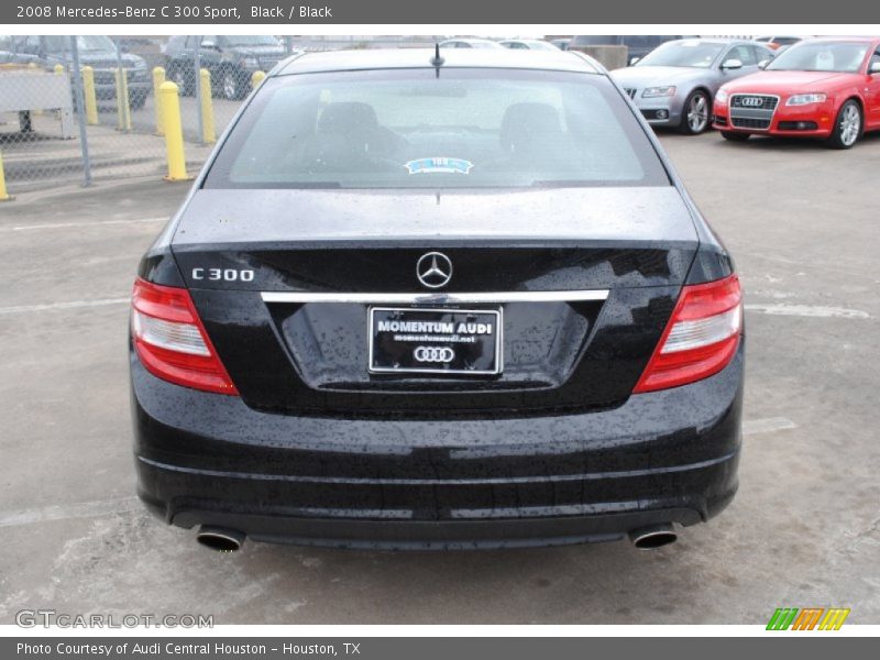 Black / Black 2008 Mercedes-Benz C 300 Sport