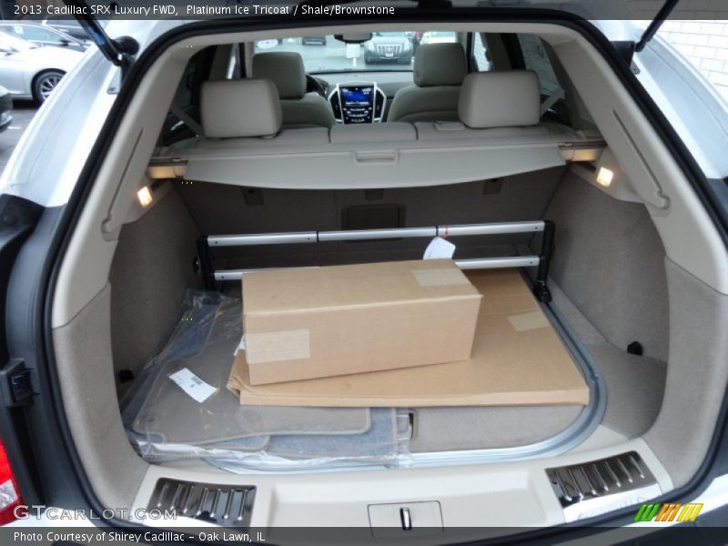 Platinum Ice Tricoat / Shale/Brownstone 2013 Cadillac SRX Luxury FWD