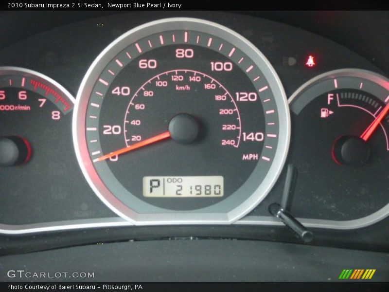 Newport Blue Pearl / Ivory 2010 Subaru Impreza 2.5i Sedan