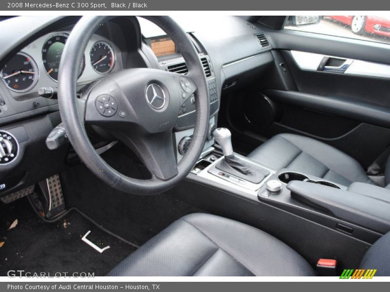 Black / Black 2008 Mercedes-Benz C 300 Sport