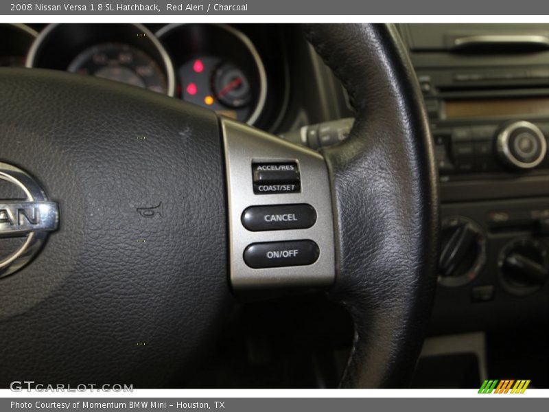 Red Alert / Charcoal 2008 Nissan Versa 1.8 SL Hatchback