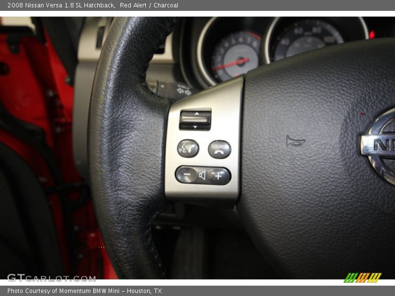 Red Alert / Charcoal 2008 Nissan Versa 1.8 SL Hatchback