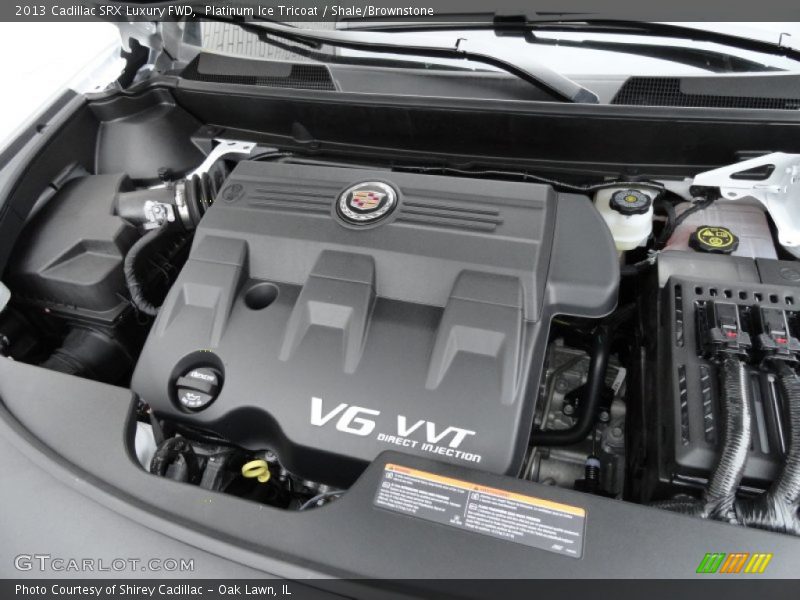 Platinum Ice Tricoat / Shale/Brownstone 2013 Cadillac SRX Luxury FWD
