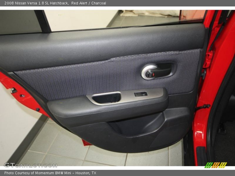 Red Alert / Charcoal 2008 Nissan Versa 1.8 SL Hatchback