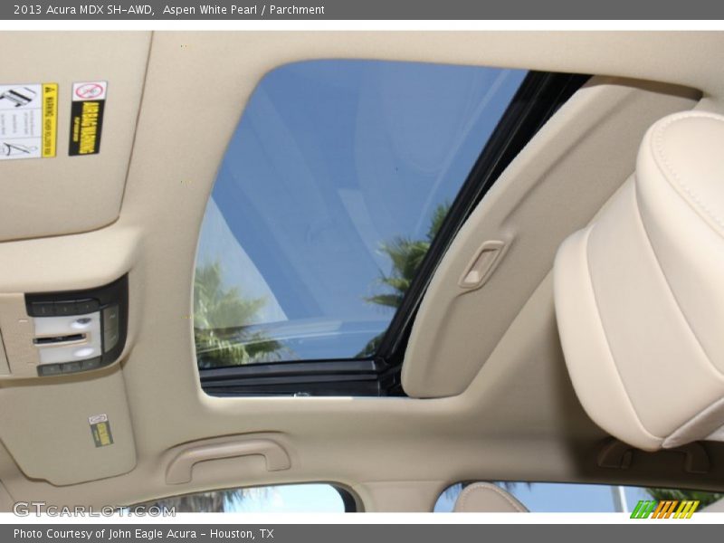 Aspen White Pearl / Parchment 2013 Acura MDX SH-AWD