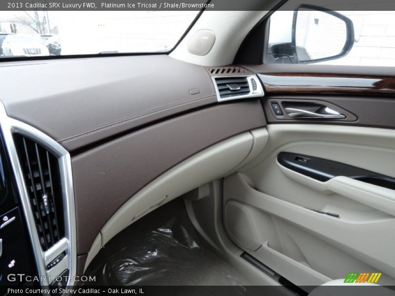 Platinum Ice Tricoat / Shale/Brownstone 2013 Cadillac SRX Luxury FWD