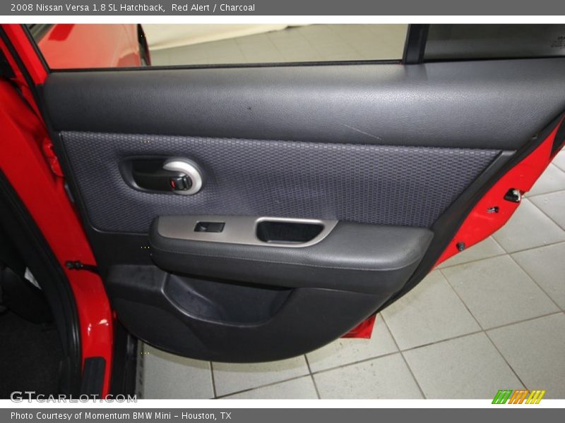 Red Alert / Charcoal 2008 Nissan Versa 1.8 SL Hatchback