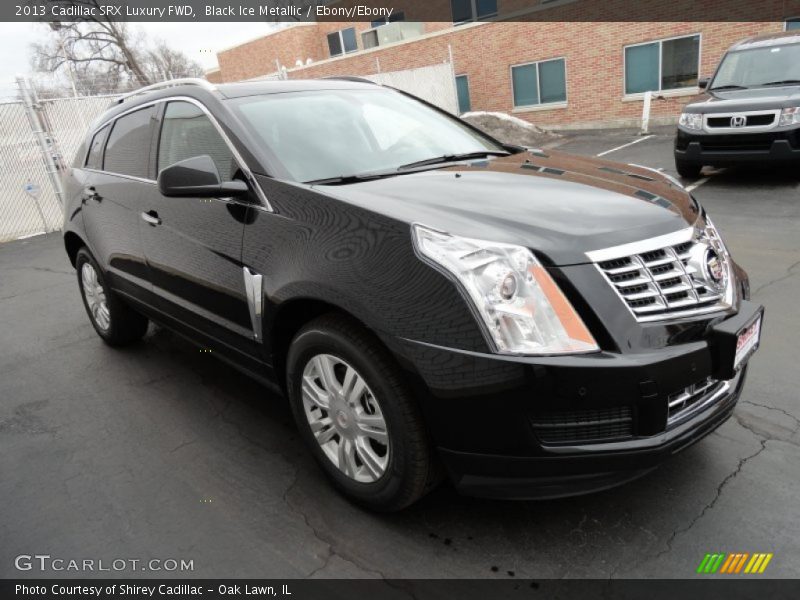 Black Ice Metallic / Ebony/Ebony 2013 Cadillac SRX Luxury FWD