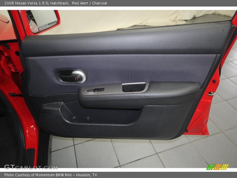 Red Alert / Charcoal 2008 Nissan Versa 1.8 SL Hatchback