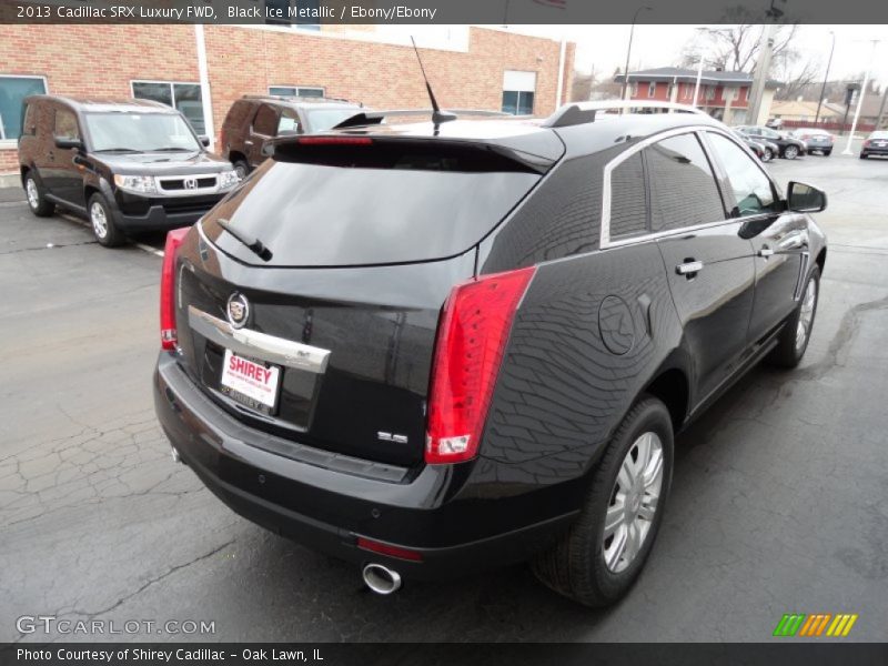 Black Ice Metallic / Ebony/Ebony 2013 Cadillac SRX Luxury FWD