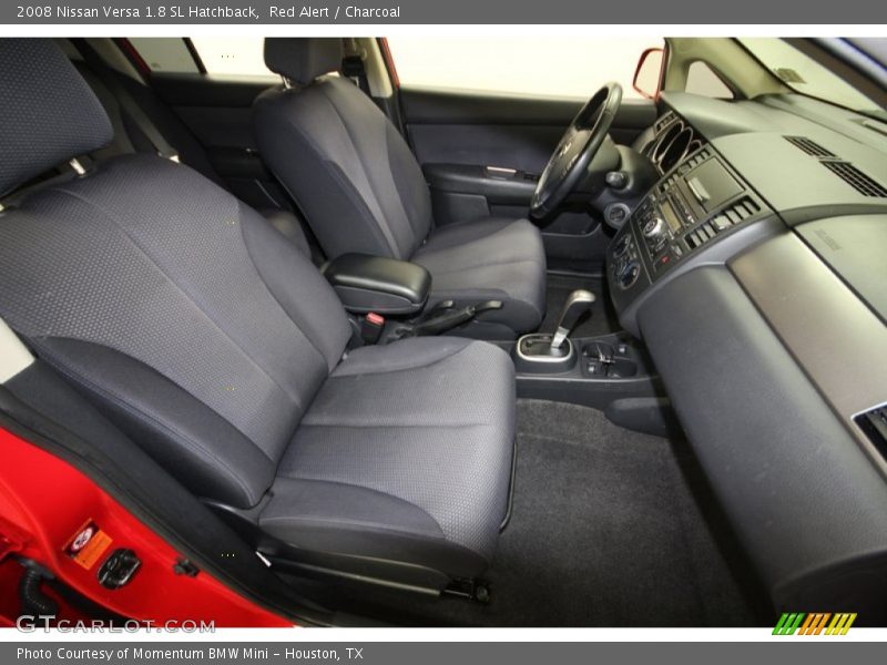 Red Alert / Charcoal 2008 Nissan Versa 1.8 SL Hatchback