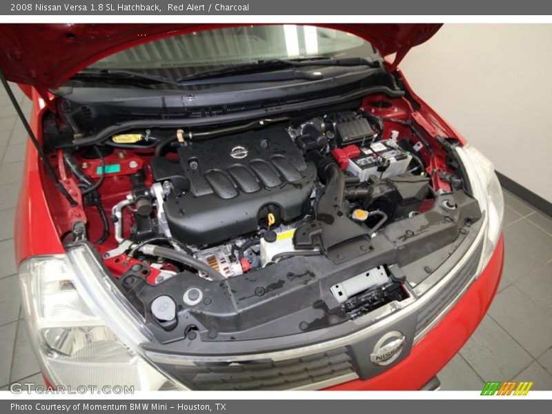 Red Alert / Charcoal 2008 Nissan Versa 1.8 SL Hatchback