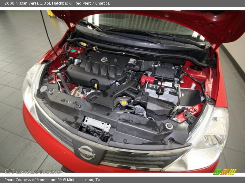 Red Alert / Charcoal 2008 Nissan Versa 1.8 SL Hatchback